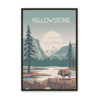 [Color:Satin Black], Picture of art in a Satin Black frame