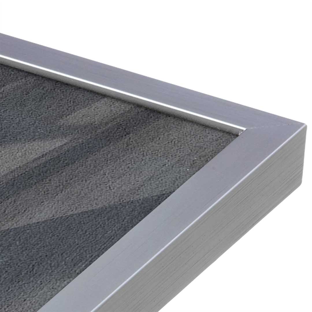 [Color:Polished Chrome], Picture of art in a Polished Chrome frame at an angle