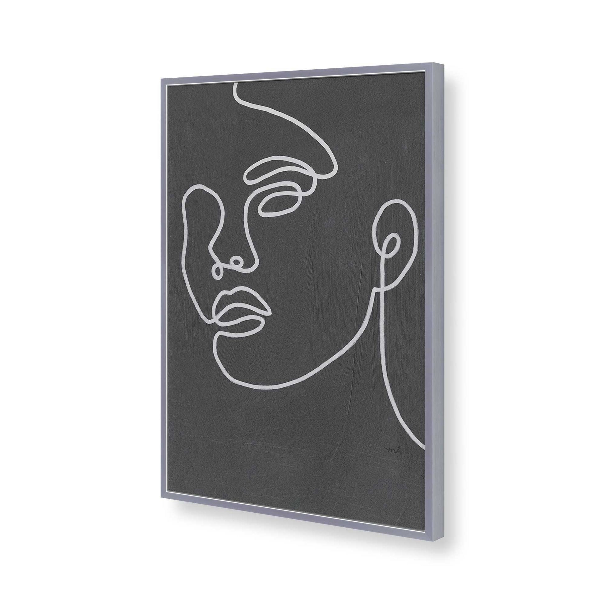 [Color:Polished Chrome], Picture of art in a Polished Chrome frame of the corner