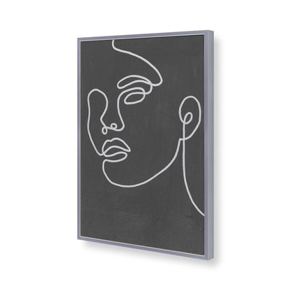 [Color:Polished Chrome], Picture of art in a Polished Chrome frame of the corner
