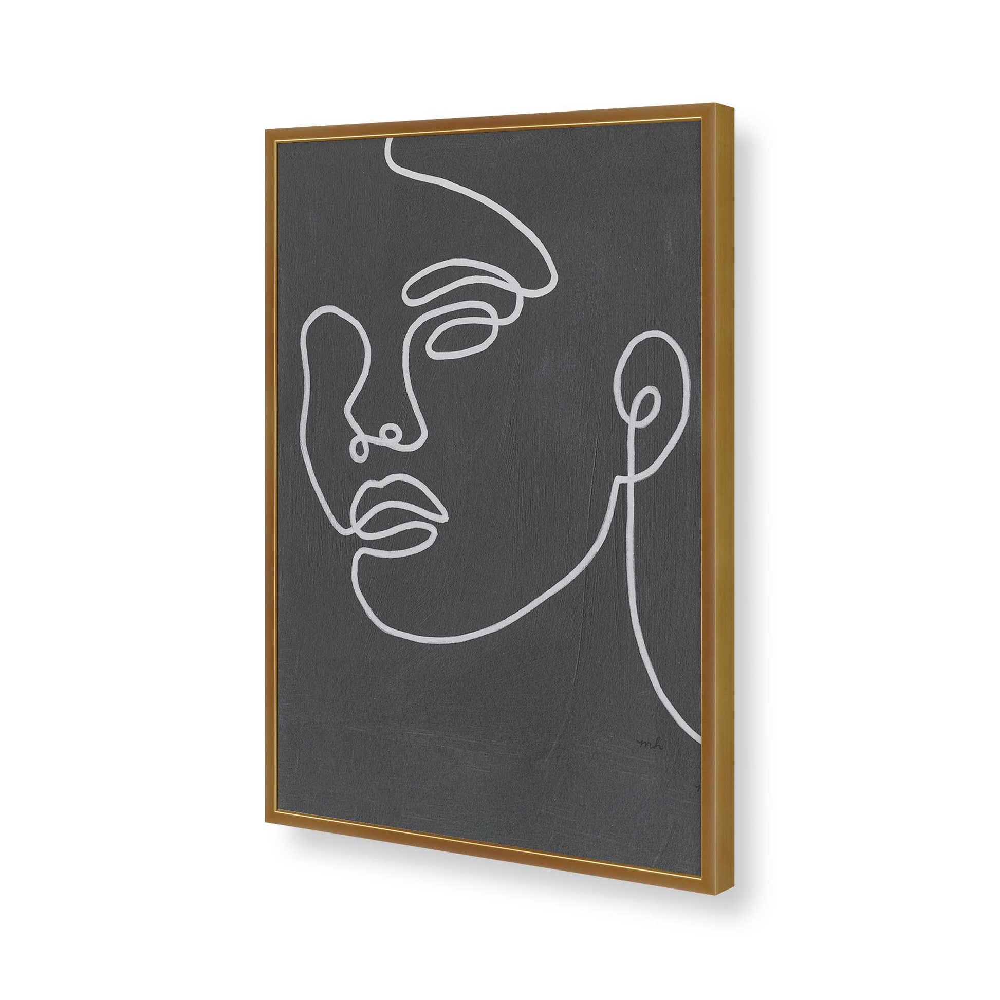 [Color:Polished Gold], Picture of art in a Polished Gold frame of the corner