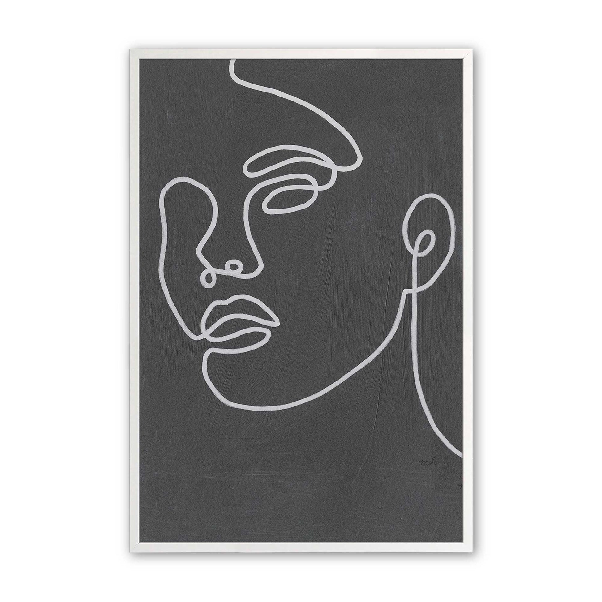 [Color:Opaque White], Picture of art in a Opaque White frame