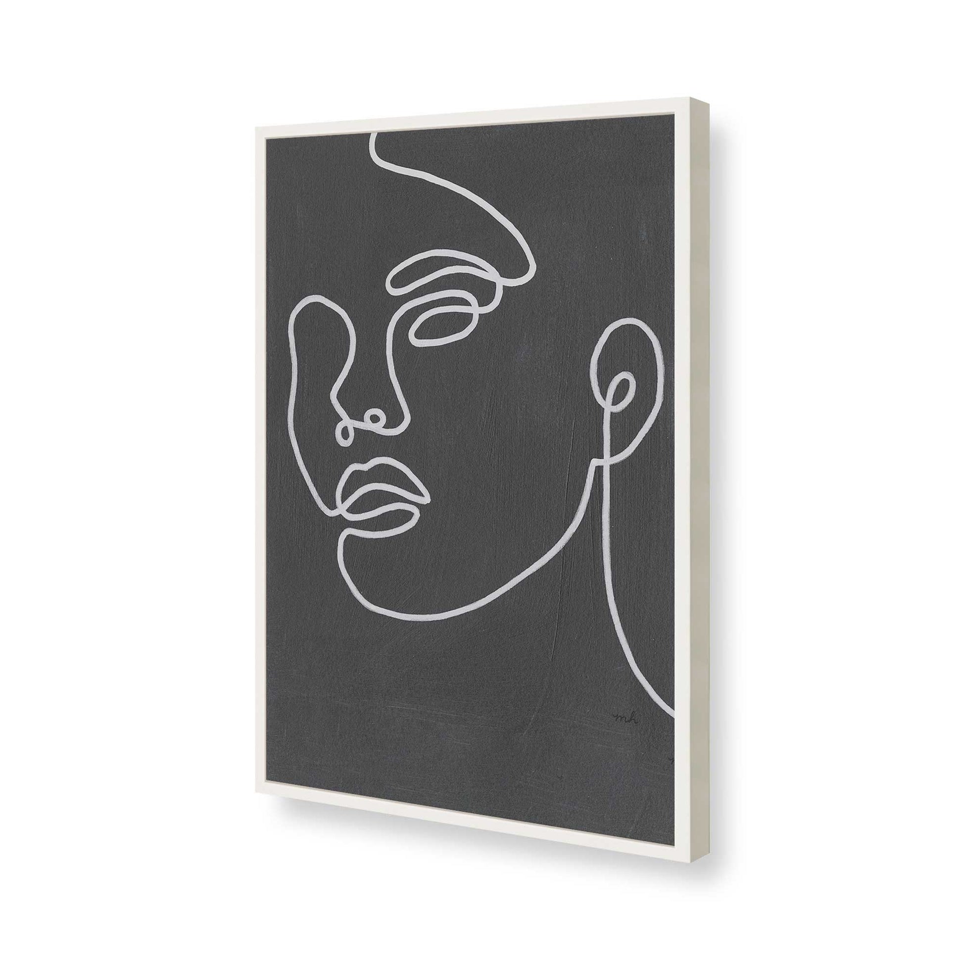 [Color:Opaque White], Picture of art in a Opaque White frame of the corner