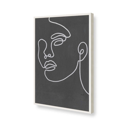 [Color:Opaque White], Picture of art in a Opaque White frame of the corner