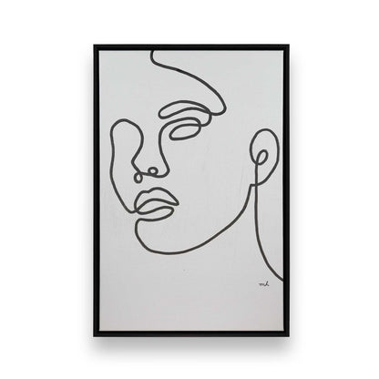 [Color:Satin Black], Picture of art in a Satin Black frame