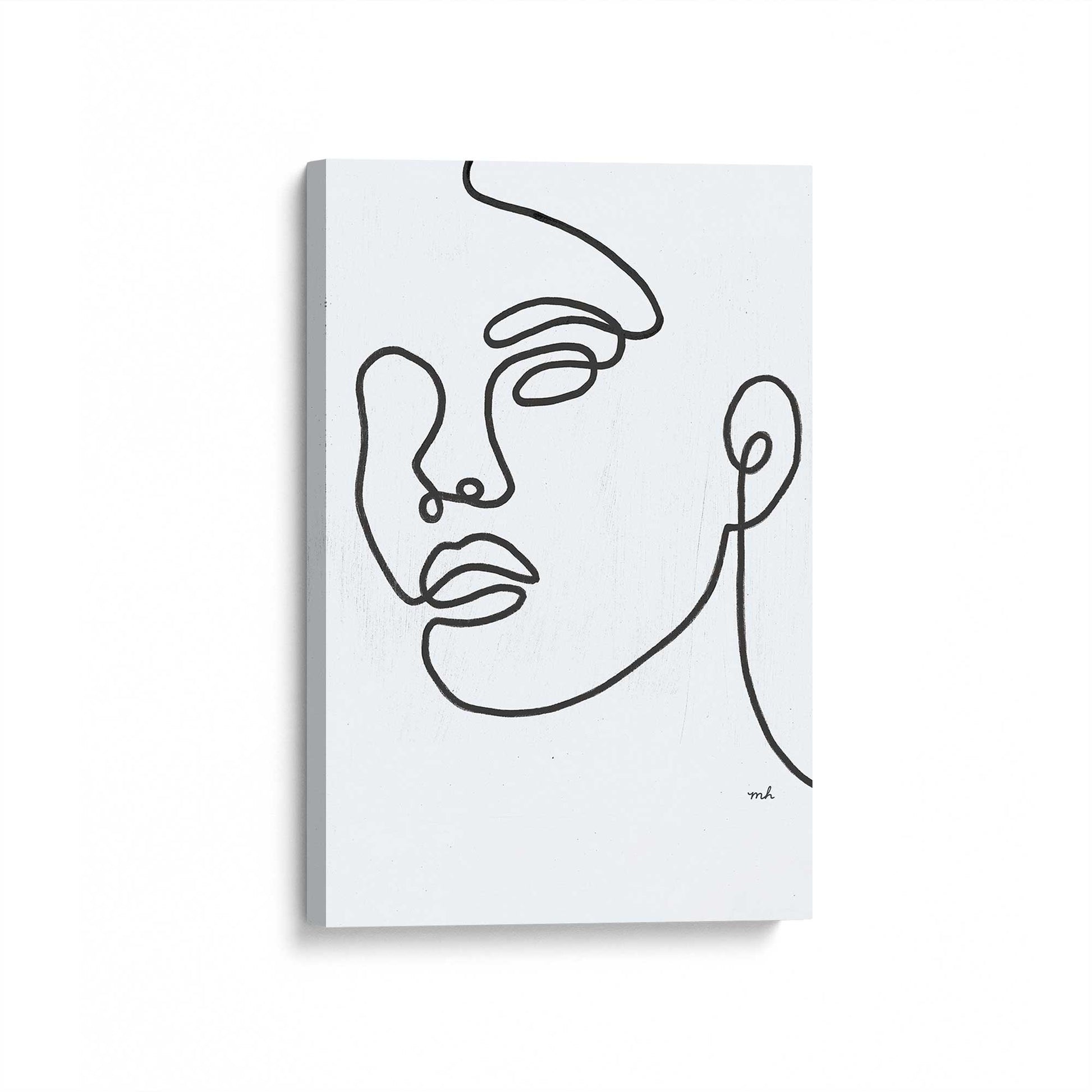 [Color:Stretched Canvas], Picture of art at an angle