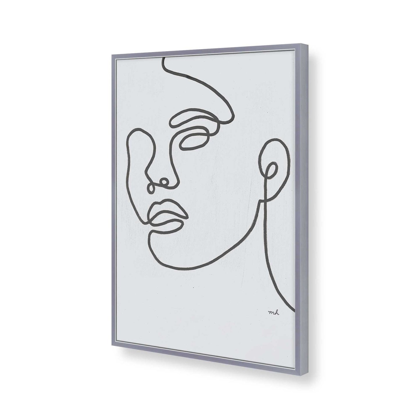 [Color:Polished Chrome], Picture of art in a Polished Chrome frame of the corner
