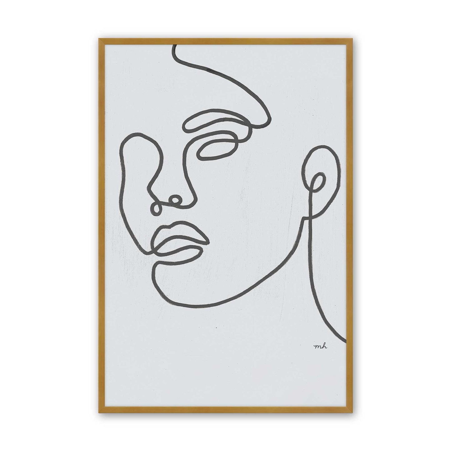 [Color:Polished Gold], Picture of art in a Polished Gold frame