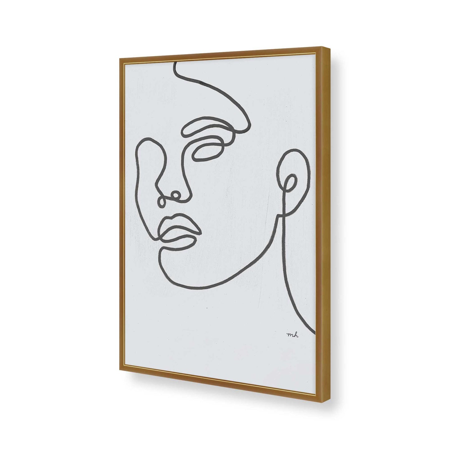[Color:Polished Gold], Picture of art in a Polished Gold frame of the corner