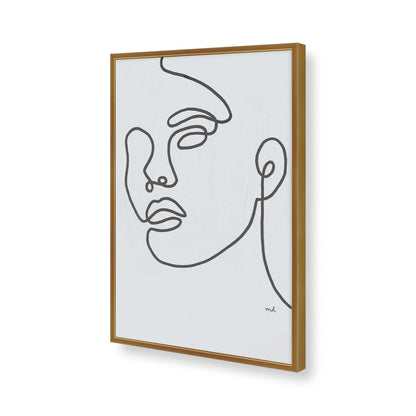 [Color:Polished Gold], Picture of art in a Polished Gold frame of the corner