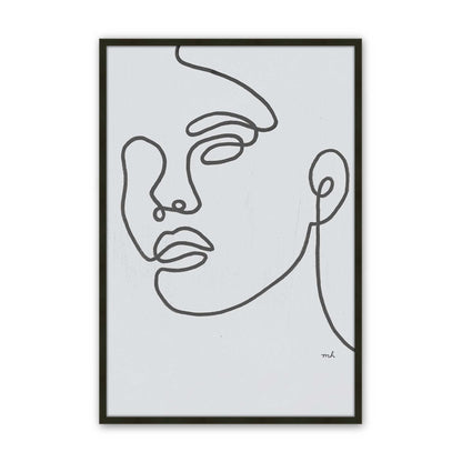 [Color:Satin Black], Picture of art in a Satin Black frame