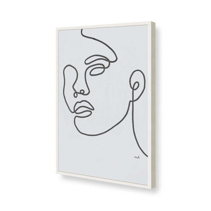 [Color:Opaque White], Picture of art in a Opaque White frame of the corner
