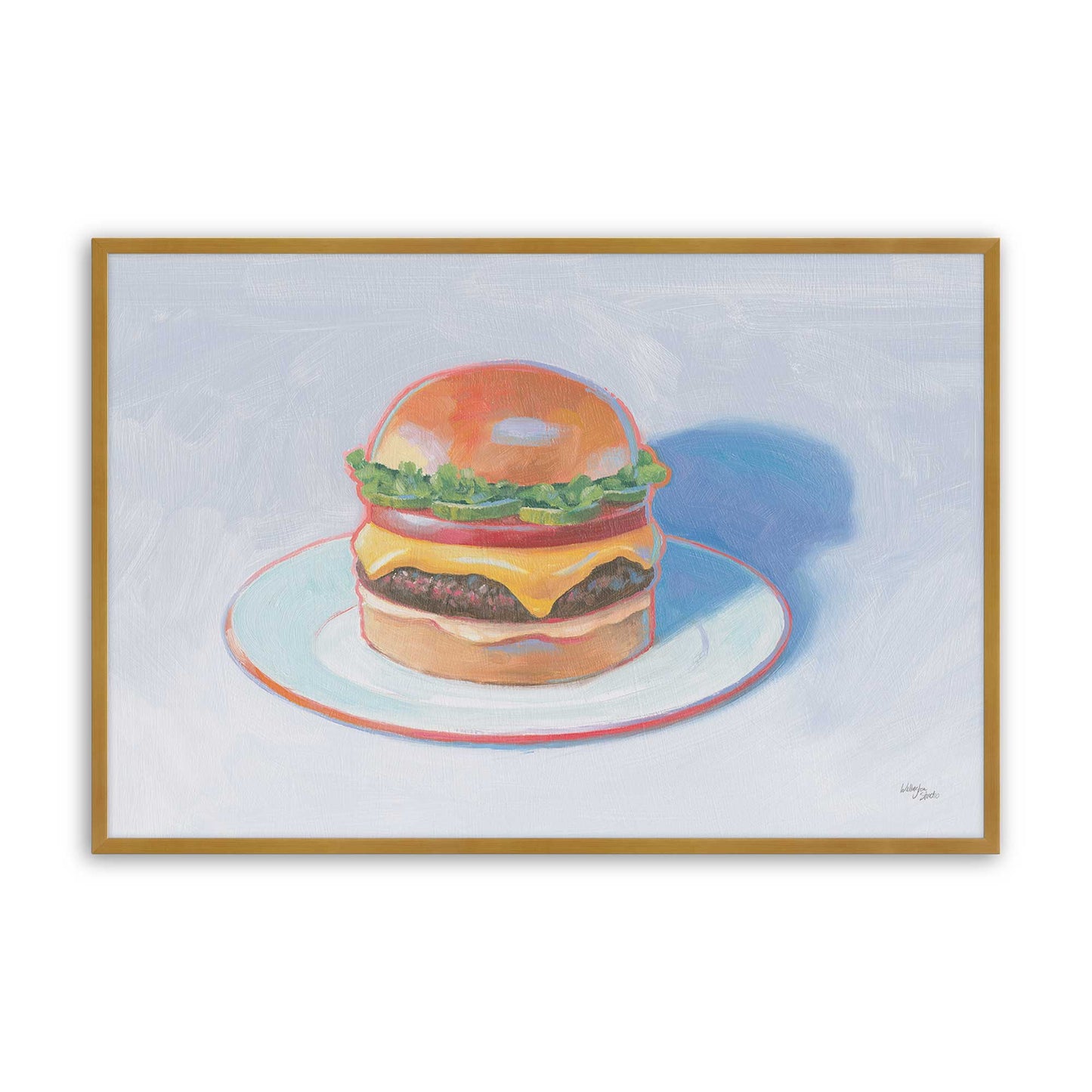 [Color:Polished Gold], Picture of art in a Polished Gold frame