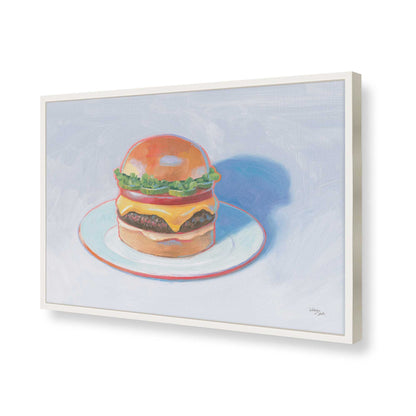 [Color:Opaque White], Picture of art in a Opaque White frame of the corner