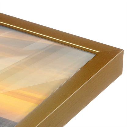[Color:Polished Gold], Picture of art in a Polished Gold frame at an angle