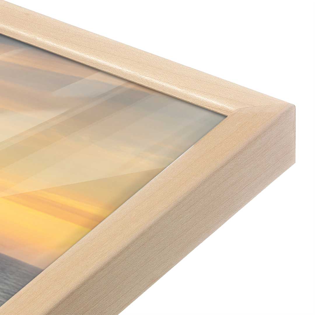 [Color:Raw Maple], Picture of art in a Raw Maple frame at an angle