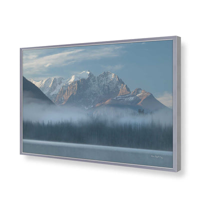 [Color:Polished Chrome], Picture of art in a Polished Chrome frame of the corner