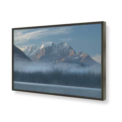 [Color:Satin Black], Picture of art in a Satin Black frame of the corner