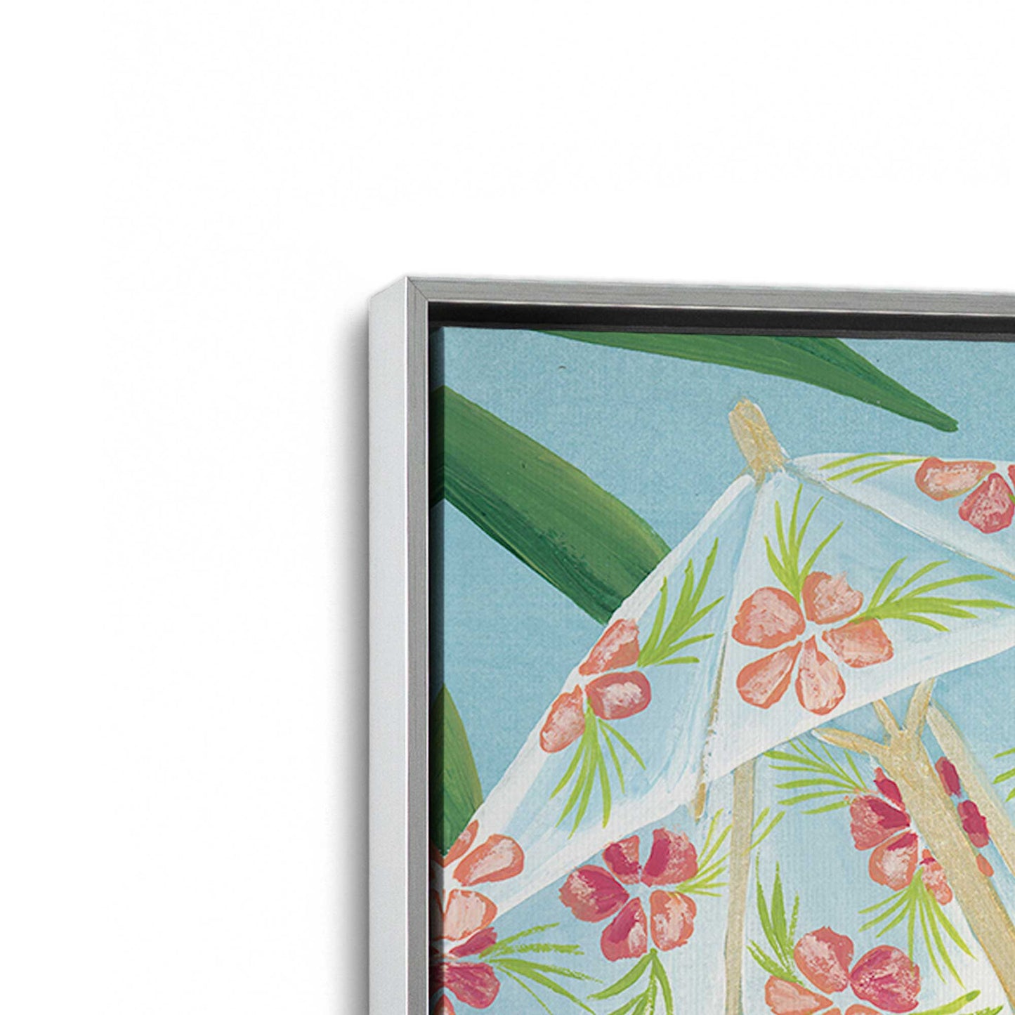 [Color:Polished Chrome], Picture of art in a Polished Chrome frame at an angle