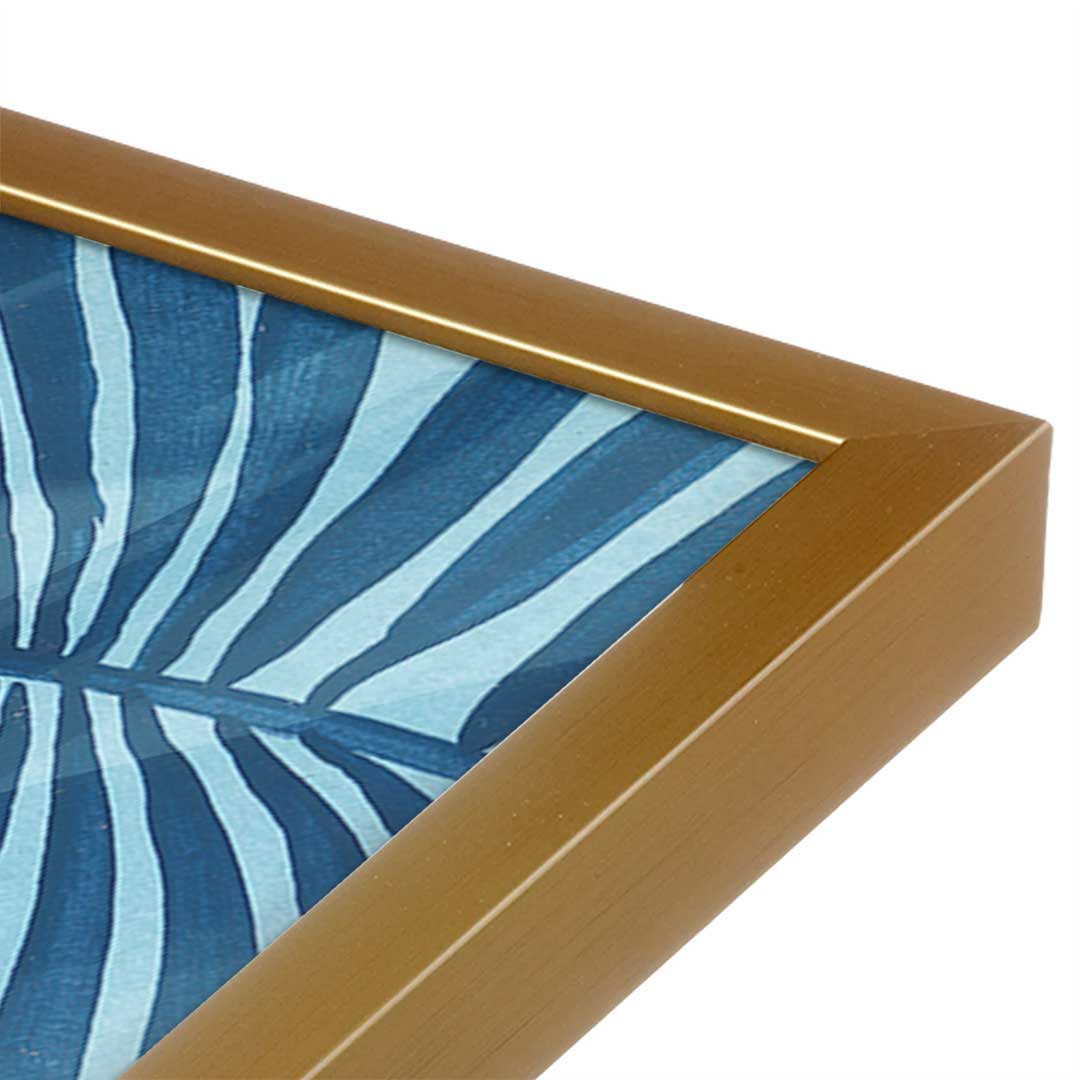 [Color:Polished Gold], Picture of art in a Polished Gold frame at an angle