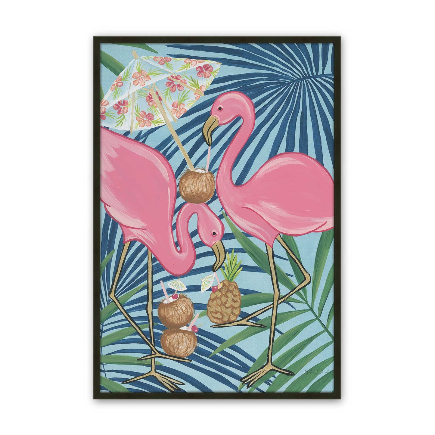 [Color:Satin Black], Picture of art in a Satin Black frame