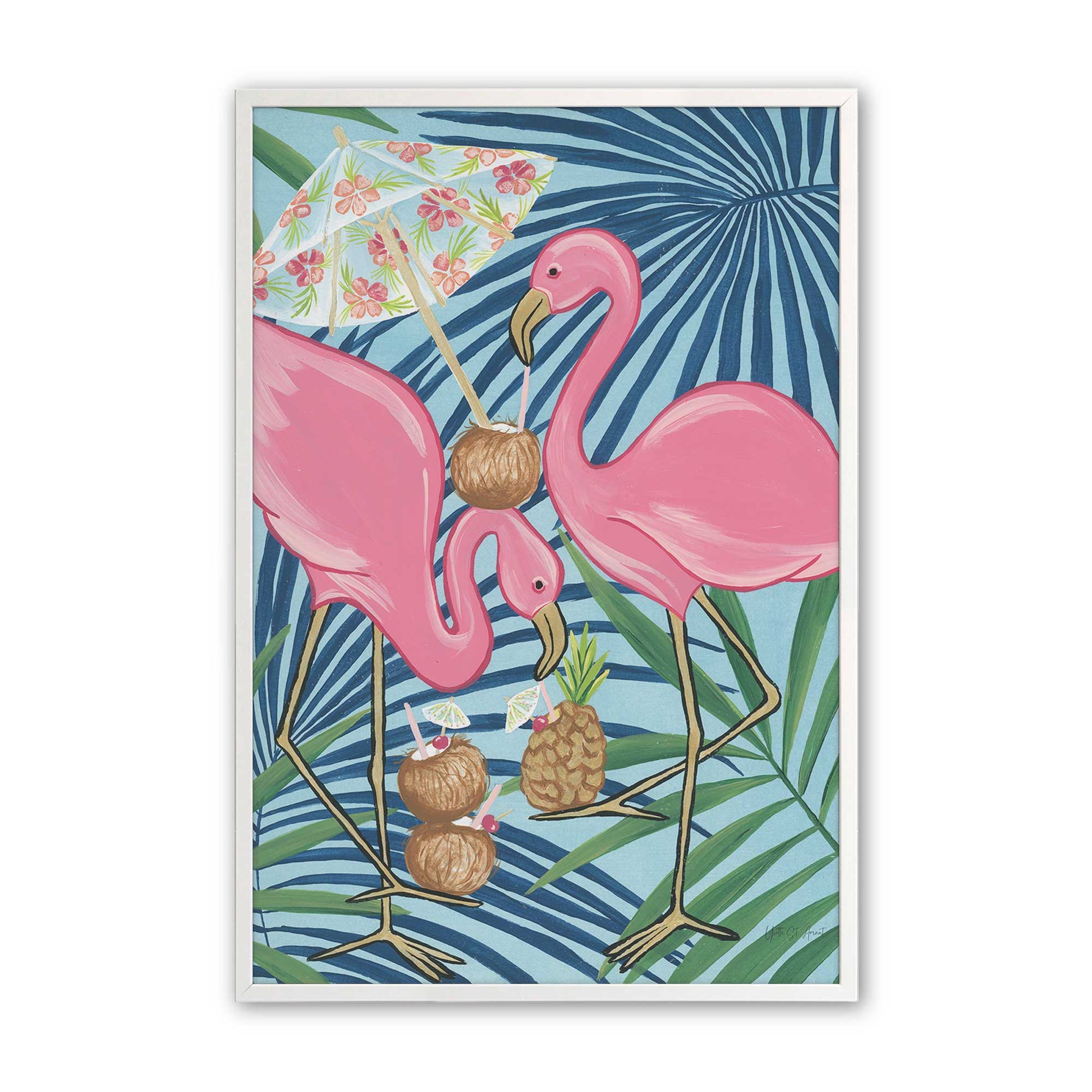 [Color:Opaque White], Picture of art in a Opaque White frame