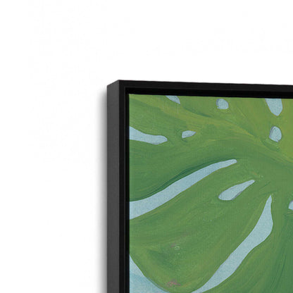 [Color:Satin Black], Picture of art in a Satin Black frame at an angle