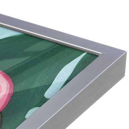 [Color:Polished Chrome], Picture of art in a Polished Chrome frame at an angle