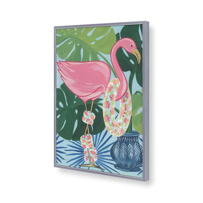 [Color:Polished Chrome], Picture of art in a Polished Chrome frame of the corner