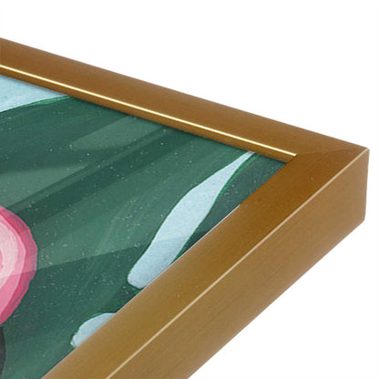 [Color:Polished Gold], Picture of art in a Polished Gold frame at an angle