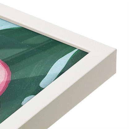 [Color:Opaque White], Picture of art in a Opaque White frame at an angle