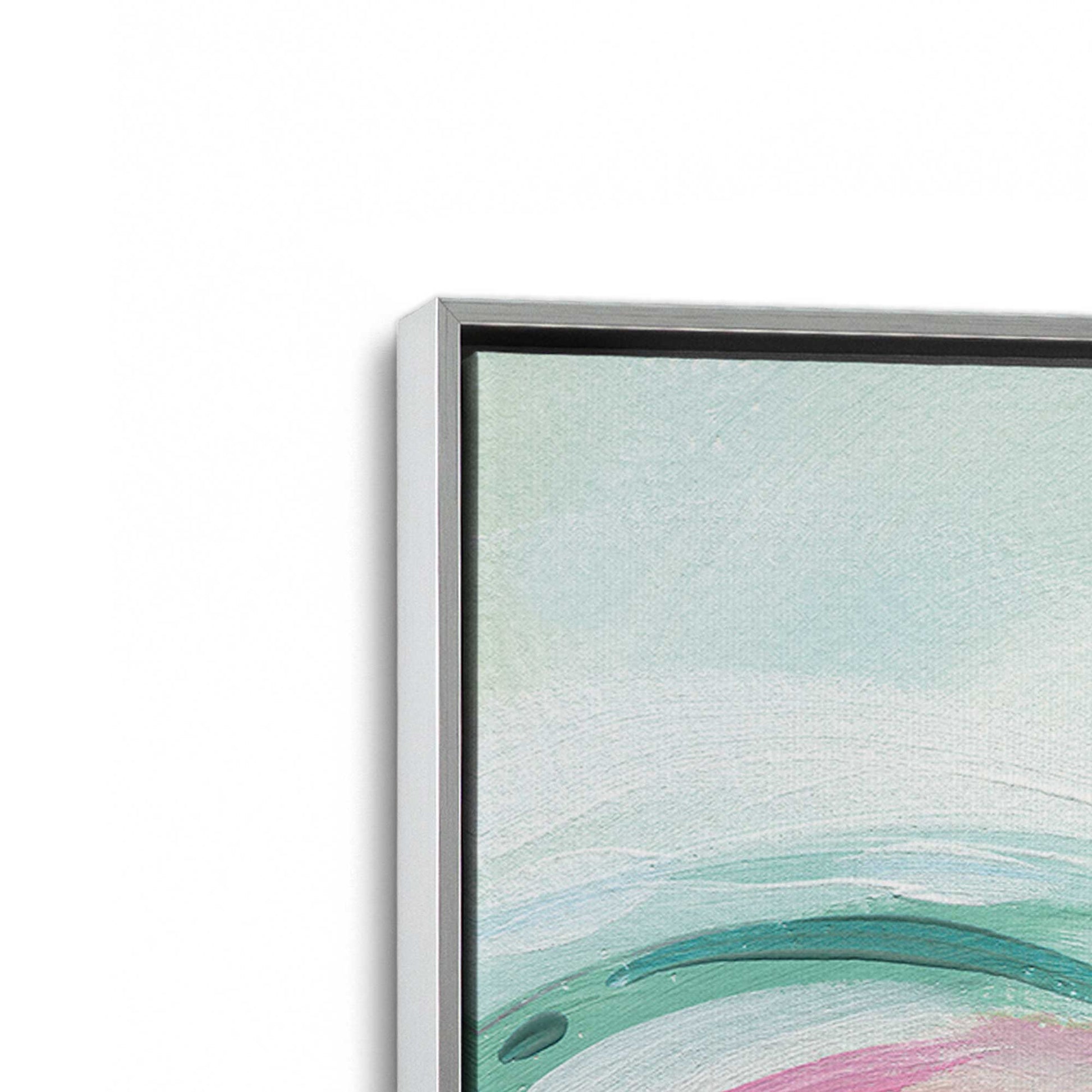 [Color:Polished Chrome], Picture of art in a Polished Chrome frame at an angle