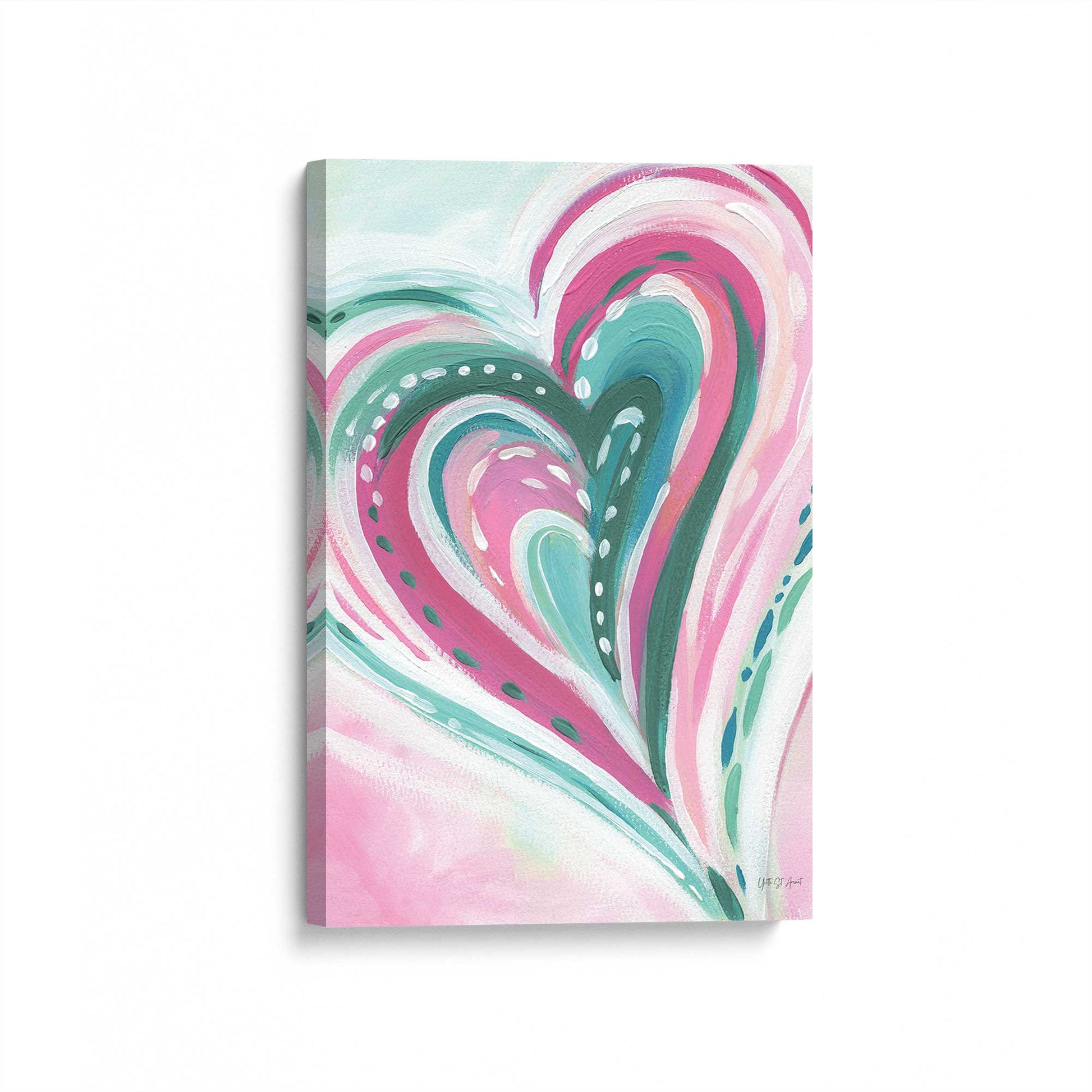 [Color:Stretched Canvas], Picture of art at an angle