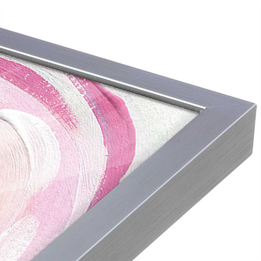 [Color:Polished Chrome], Picture of art in a Polished Chrome frame at an angle