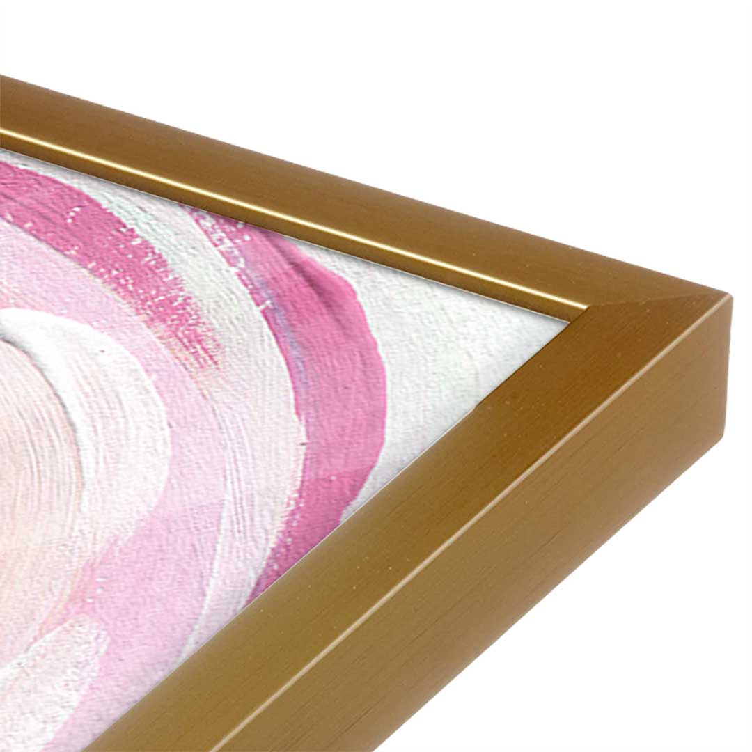 [Color:Polished Gold], Picture of art in a Polished Gold frame at an angle