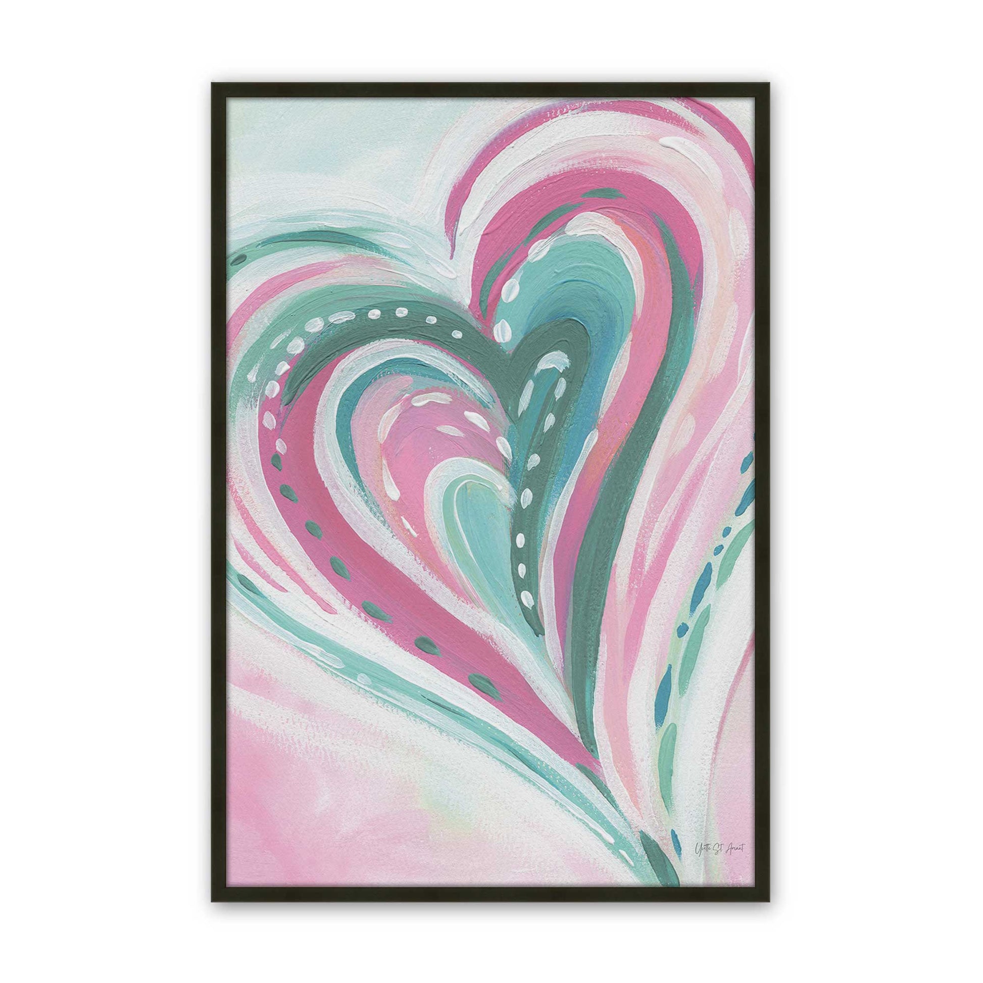 [Color:Satin Black], Picture of art in a Satin Black frame