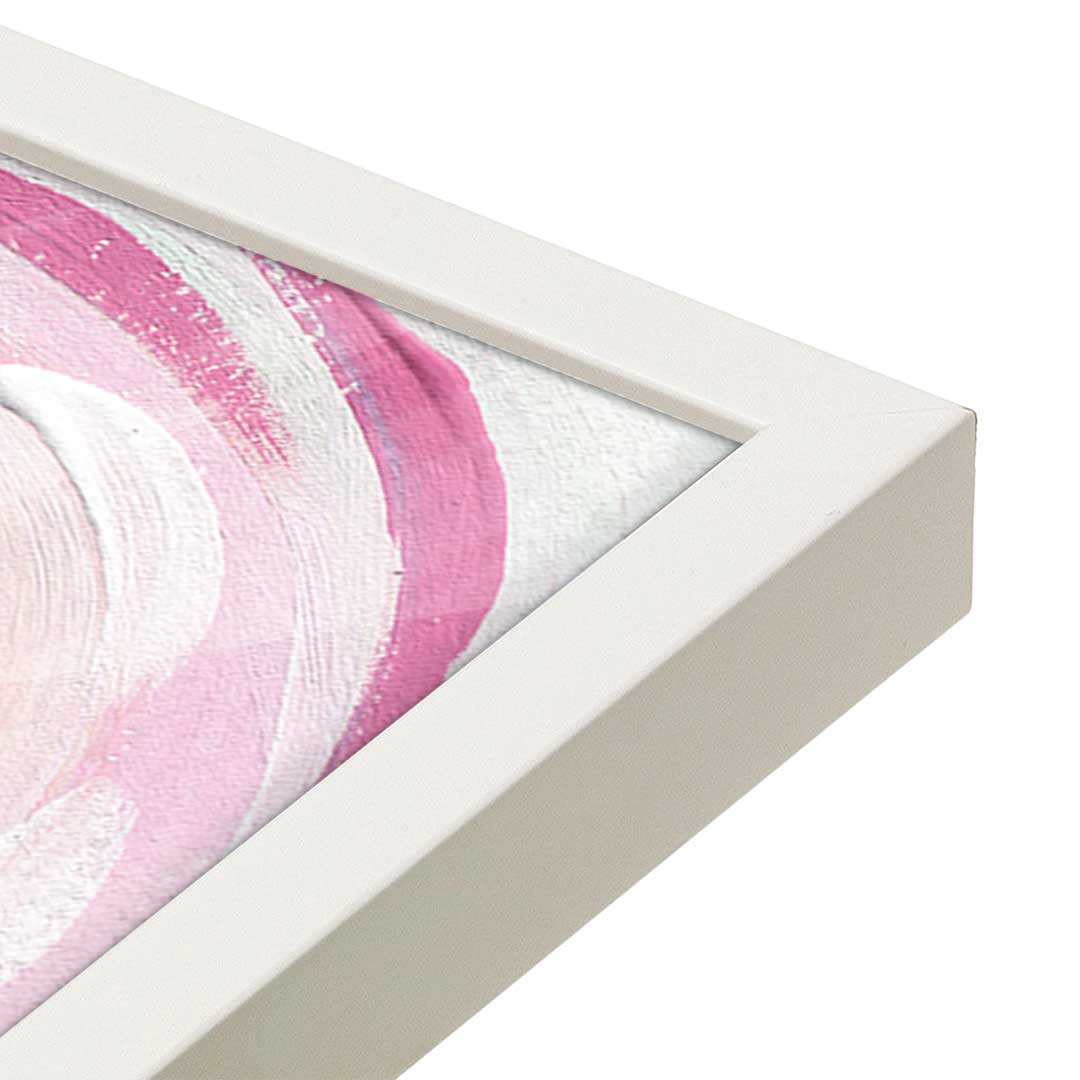 [Color:Opaque White], Picture of art in a Opaque White frame at an angle