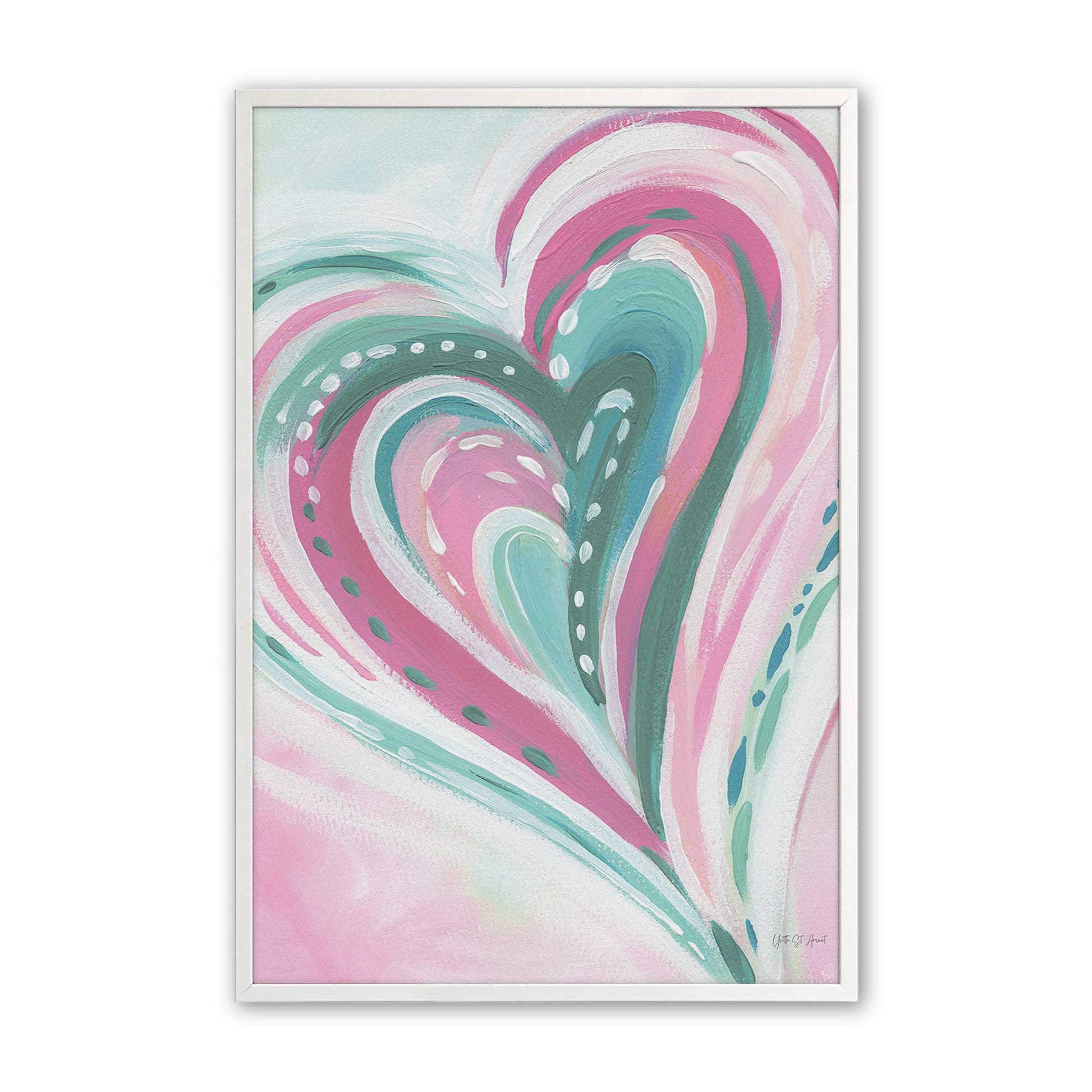 [Color:Opaque White], Picture of art in a Opaque White frame