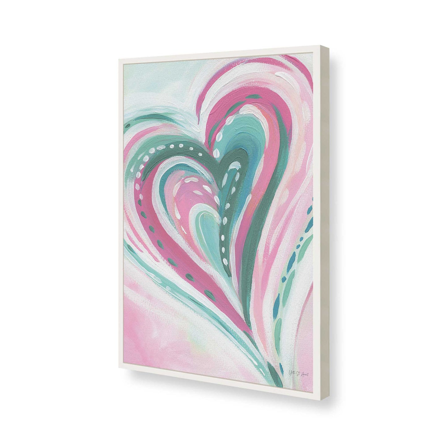 [Color:Opaque White], Picture of art in a Opaque White frame of the corner