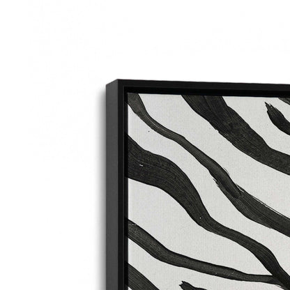 [Color:Satin Black], Picture of art in a Satin Black frame at an angle