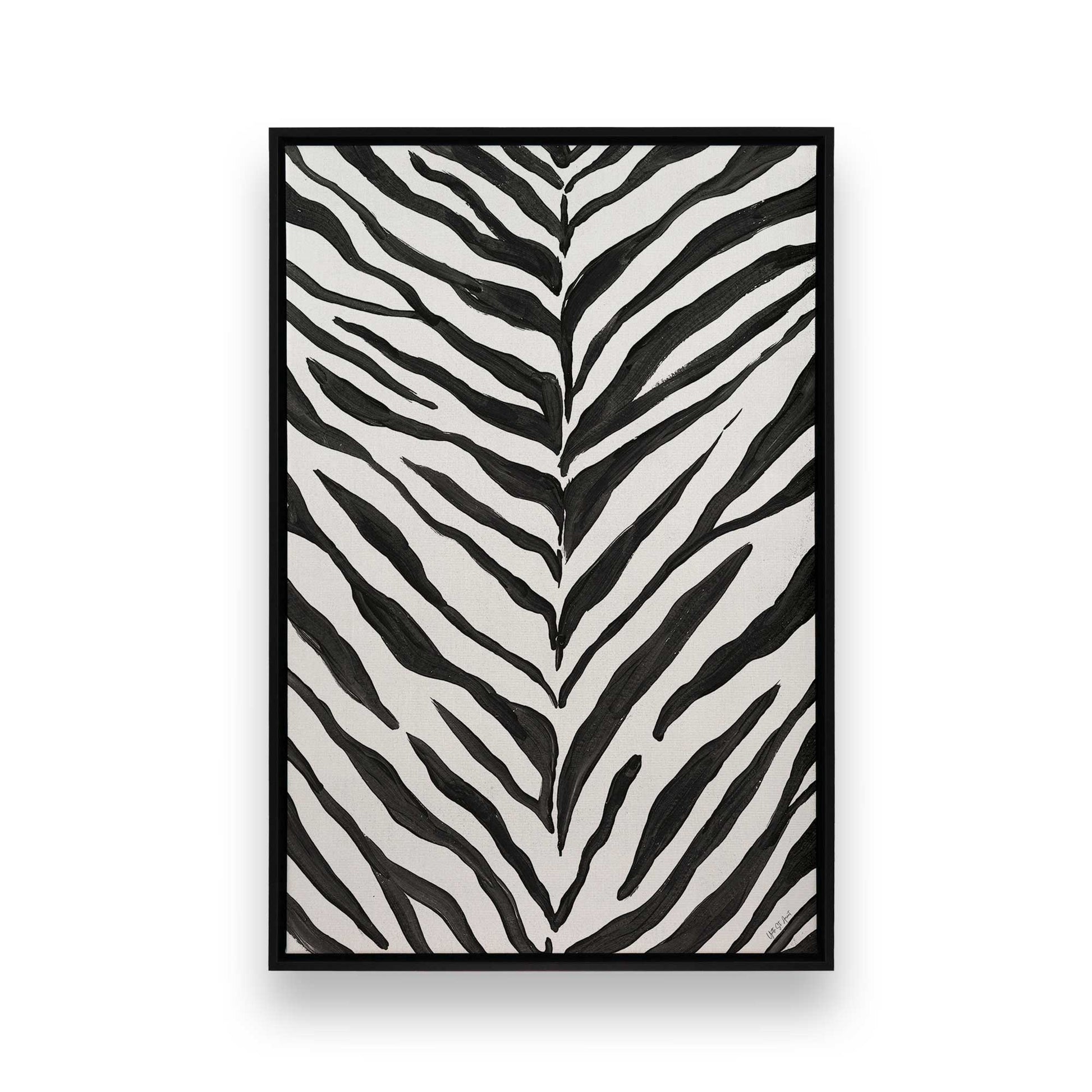 [Color:Satin Black], Picture of art in a Satin Black frame