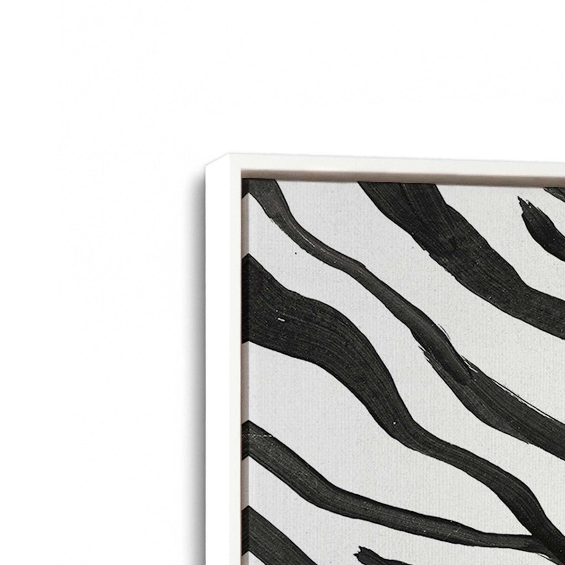 [Color:Opaque White], Picture of art in a White frame at an angle