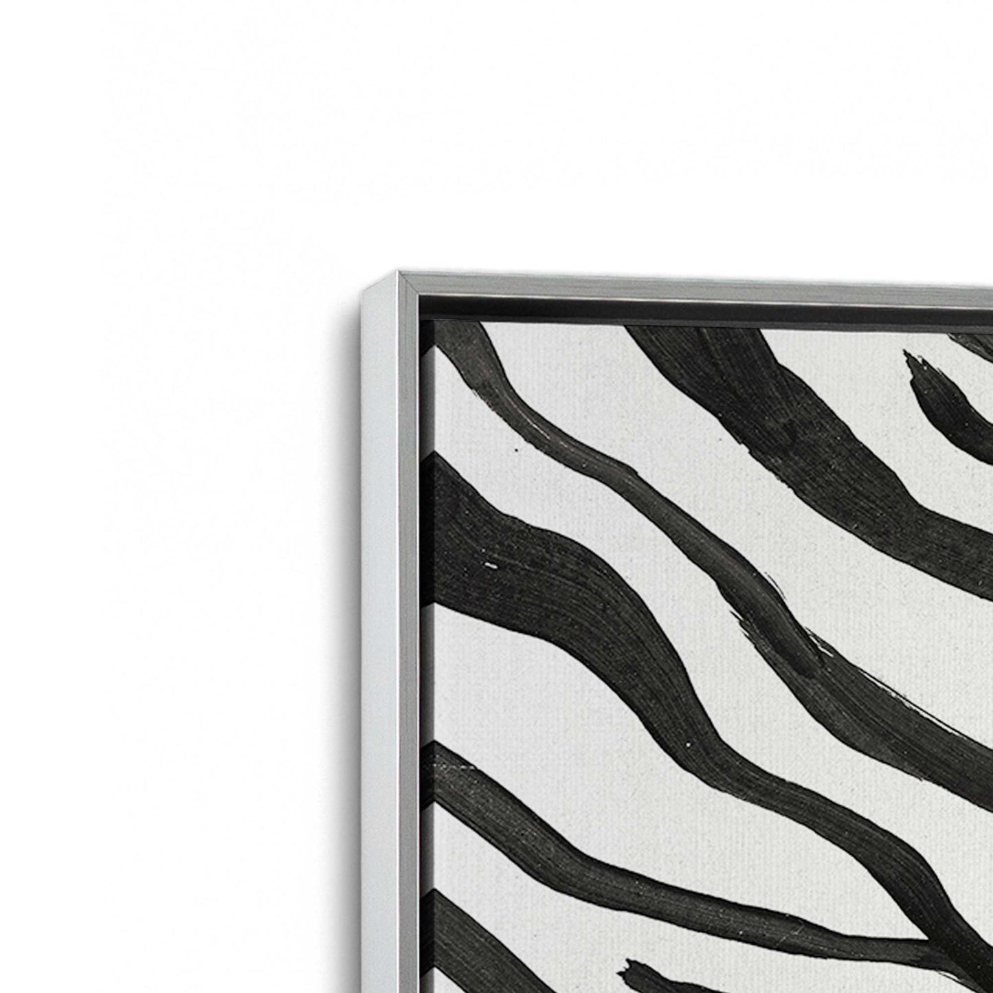 [Color:Polished Chrome], Picture of art in a Polished Chrome frame at an angle