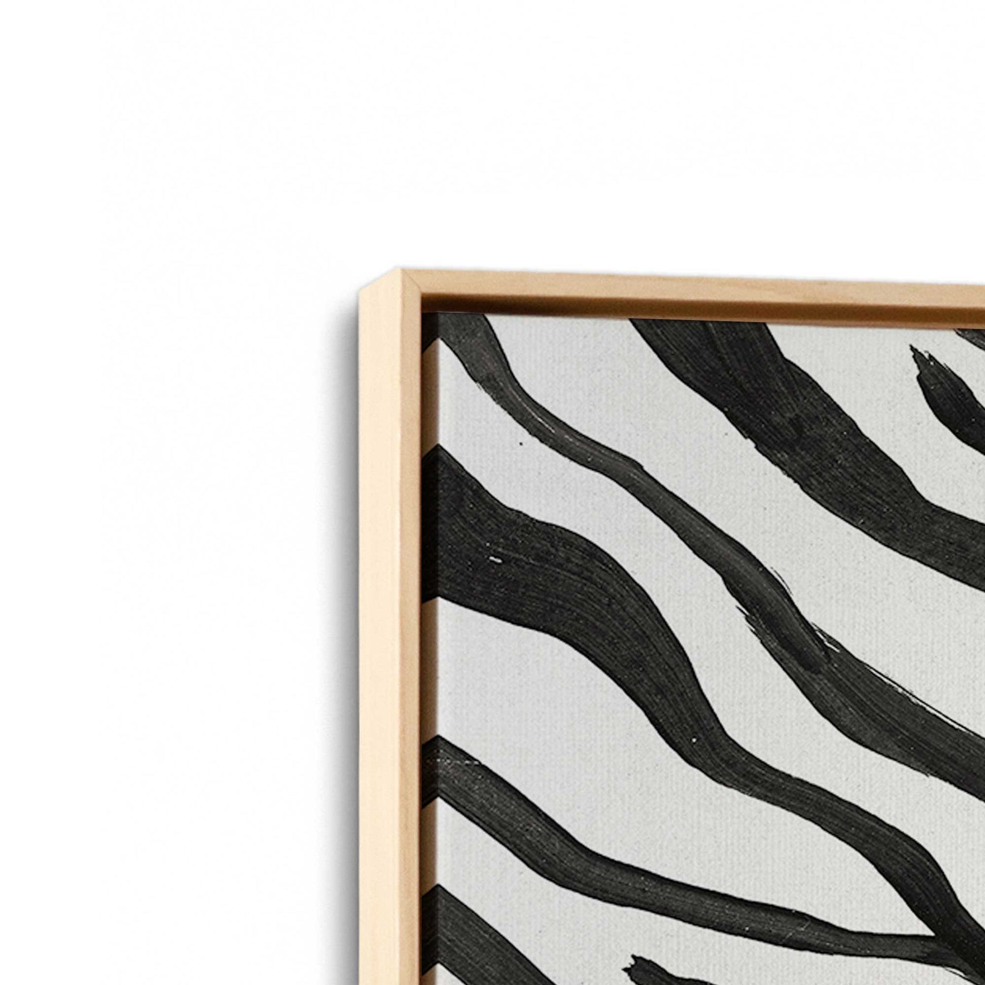 [Color:American Maple], Picture of art in a American Maple frame at an angle