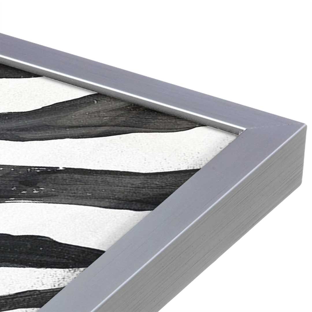 [Color:Polished Chrome], Picture of art in a Polished Chrome frame at an angle
