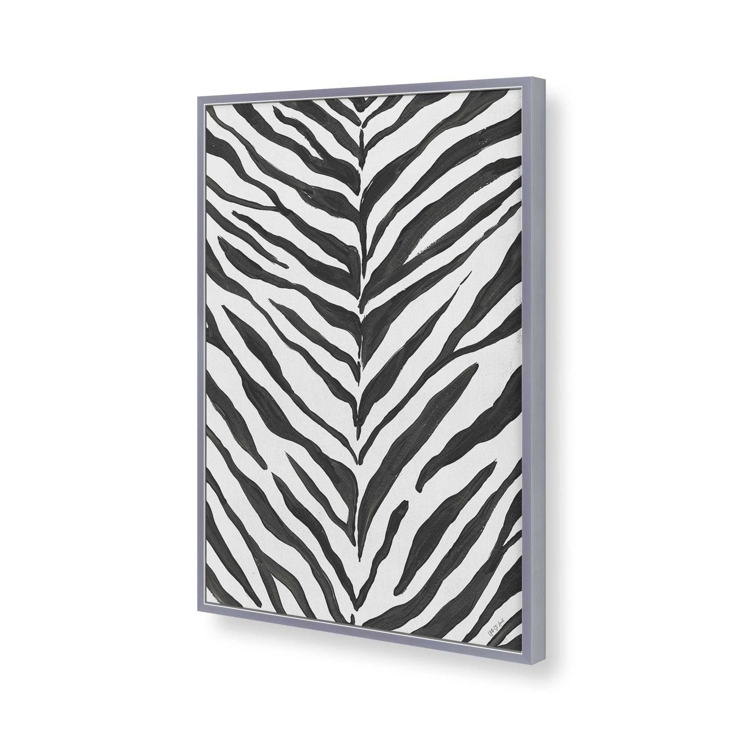 [Color:Polished Chrome], Picture of art in a Polished Chrome frame of the corner