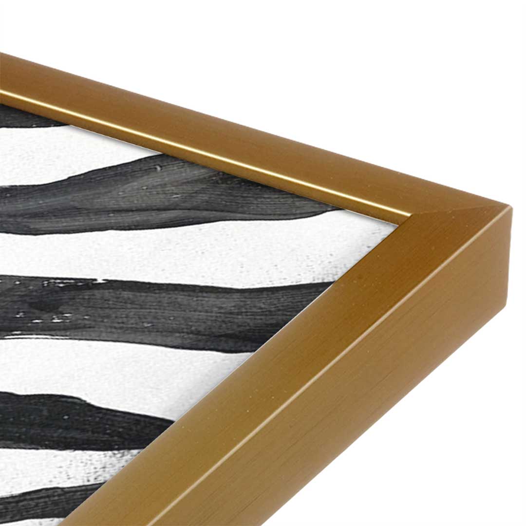 [Color:Polished Gold], Picture of art in a Polished Gold frame at an angle