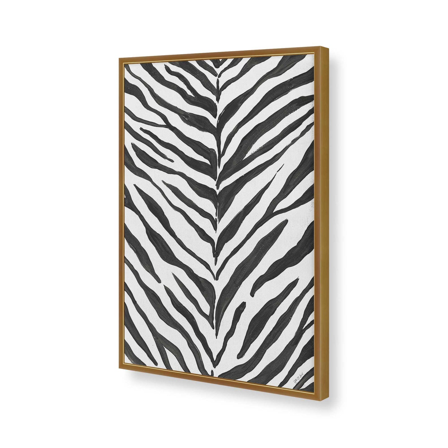 [Color:Polished Gold], Picture of art in a Polished Gold frame of the corner