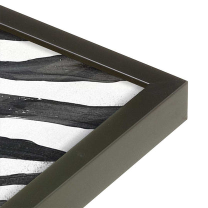 [Color:Satin Black], Picture of art in a Satin Black frame at an angle