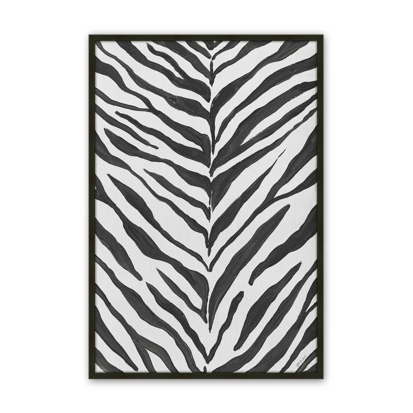 [Color:Satin Black], Picture of art in a Satin Black frame